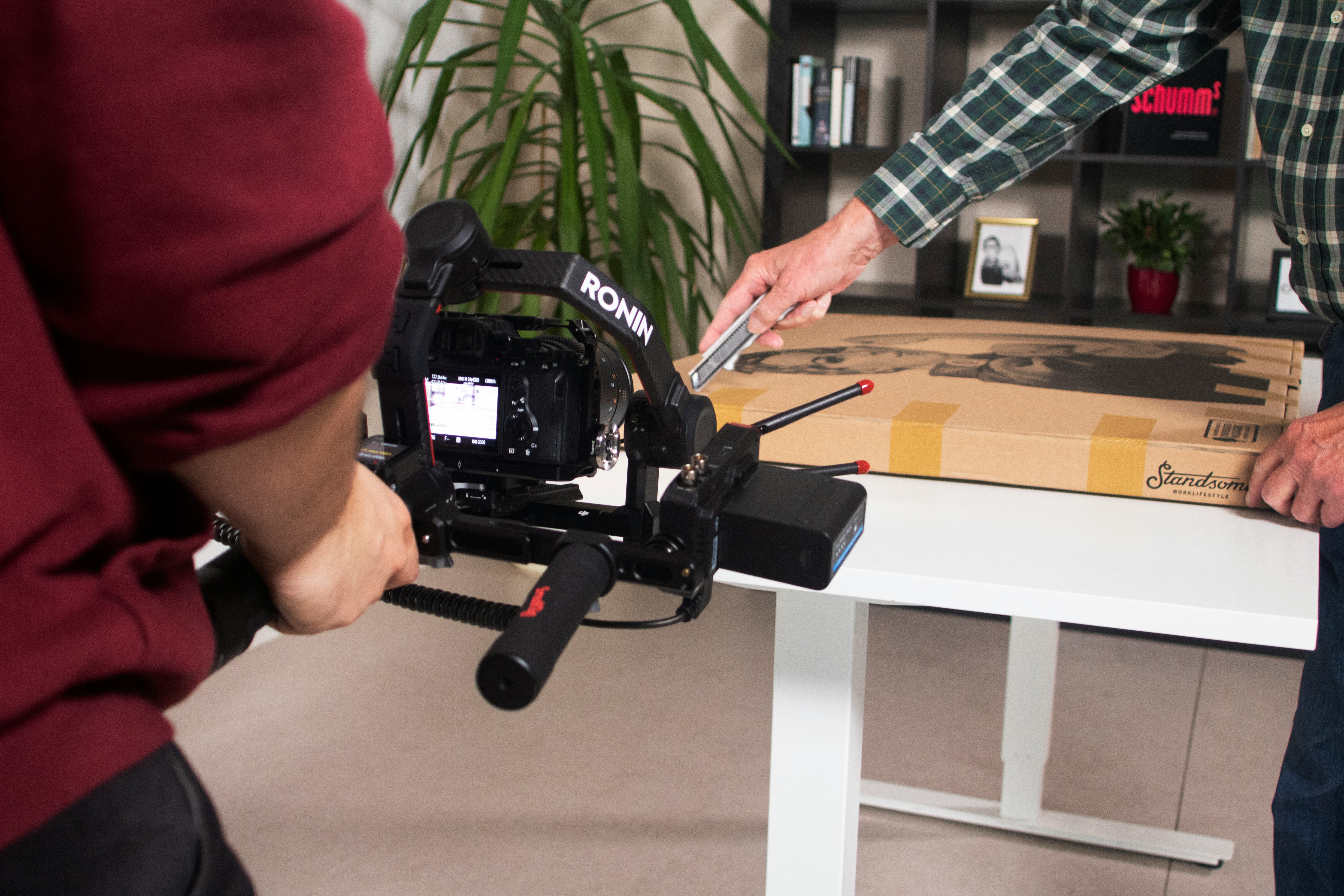 Vidéaste professionnel en tournage d'entreprise à Lorient